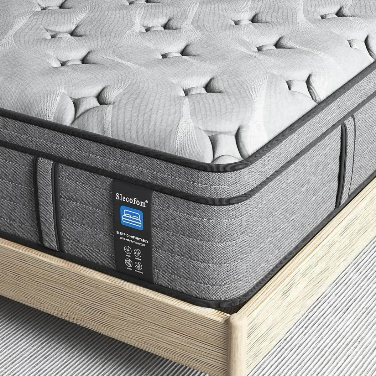 14-Inch Firm Hybrid Gel Memory Foam Mattress - Omega Lifestyles