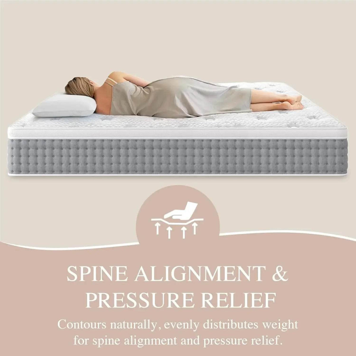 14-Inch Hybrid Memory Foam Mattress - Omega Lifestyles