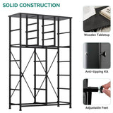 16-Drawer Tall Black Gray Fabric Dresser - Omega Lifestyles