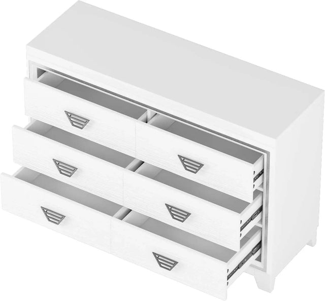 3-Piece Modern Upholstered Bedroom Furniture Set With LED Lights - Omega Lifestyles