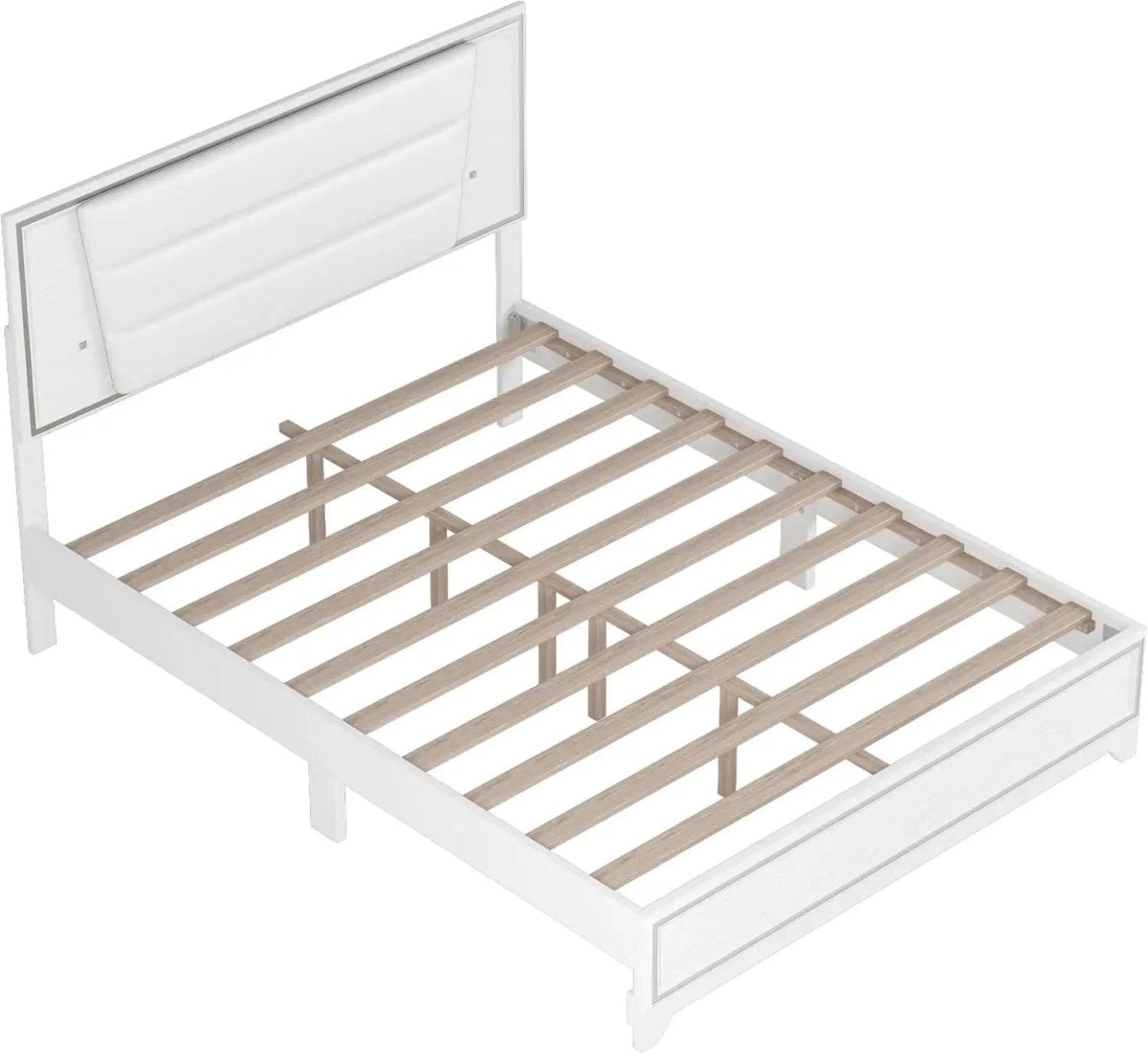 3-Piece Modern Upholstered Bedroom Furniture Set With LED Lights - Omega Lifestyles