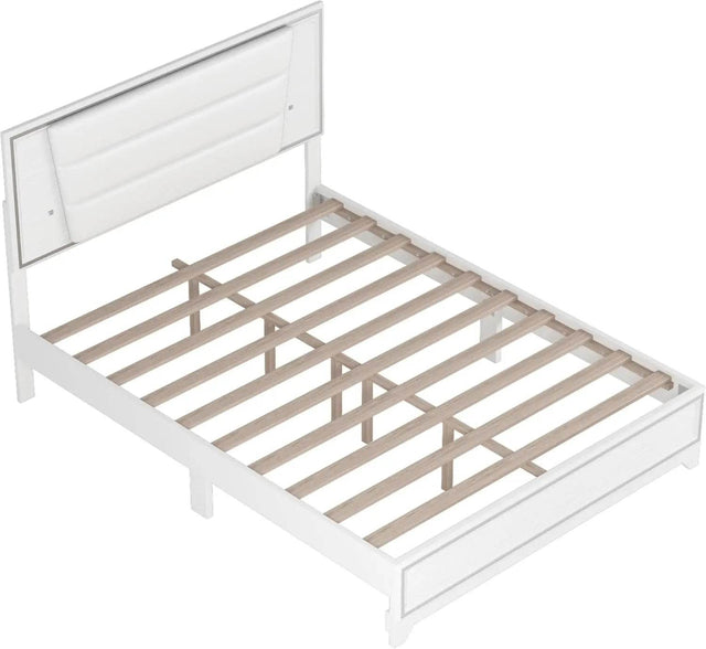 3-Piece Modern Upholstered Bedroom Furniture Set With LED Lights - Omega Lifestyles