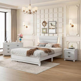 3-Piece Modern Upholstered Bedroom Furniture Set With LED Lights - Omega Lifestyles