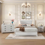 3-Piece Modern Upholstered Bedroom Furniture Set With LED Lights - Omega Lifestyles