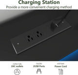 9-Drawer Modern Dresser With Power Outlet And LED Light - Omega Lifestyles