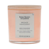 Bronze Mahogany Scented 12oz Jar Candle With Double Wicks - Omega Lifestyles