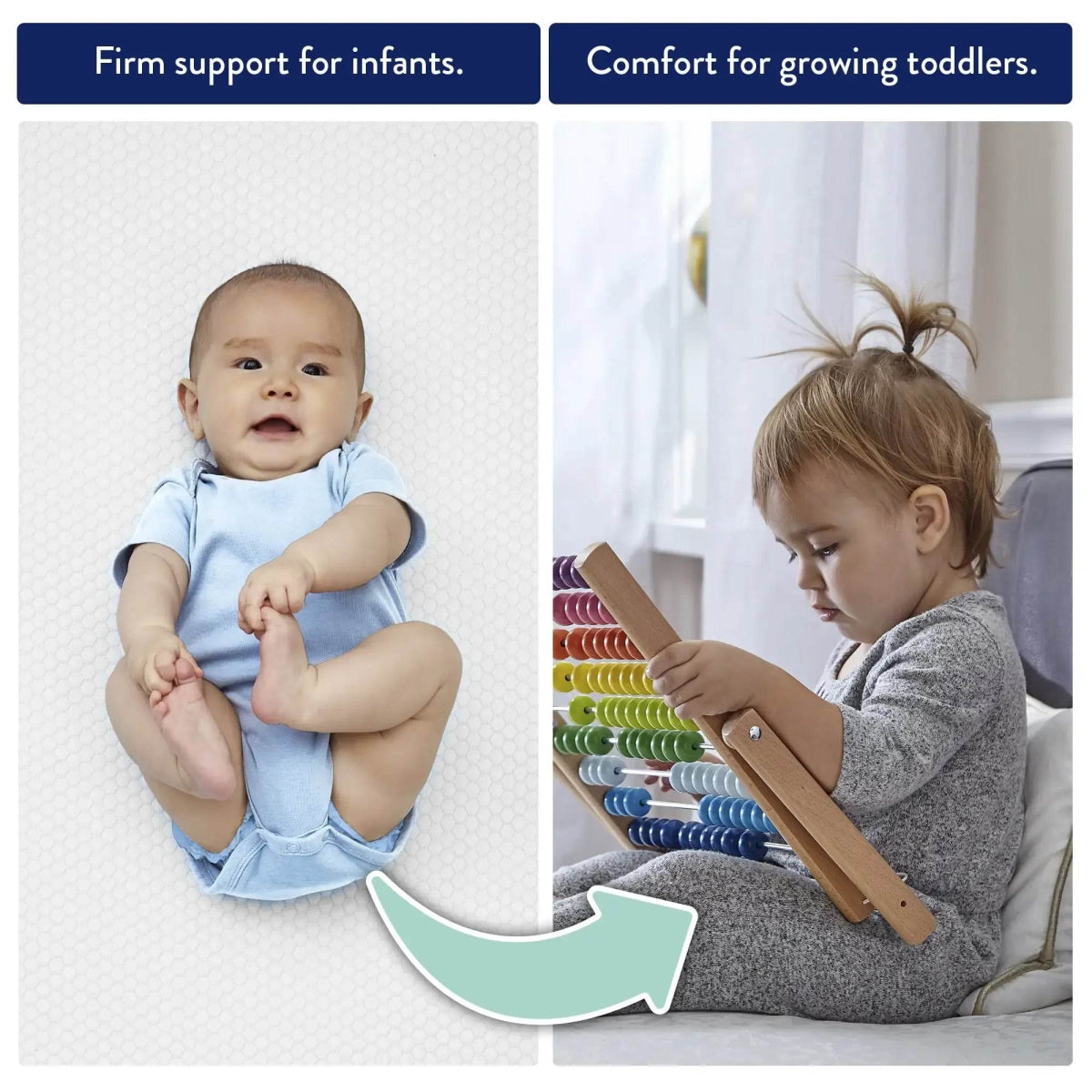 Extra Firm Waterproof Baby Crib Toddler Mattress With Coils - Sleep Galleria