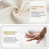 Modern Upholstered Linen Fabric Armchair - Omega Lifestyles