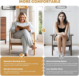 Modern Upholstered Linen Fabric Armchair - Omega Lifestyles