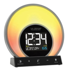 Sunrise Simulation Alarm Clock with USB & Mood Light - Omega Lifestyles
