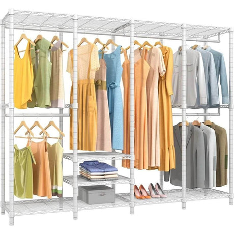 Heavy Duty Adjustable Carbon Steel Wire Garment Rack - Omega Lifestyles