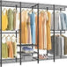 Heavy Duty Adjustable Carbon Steel Wire Garment Rack - Omega Lifestyles