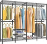 Heavy Duty Adjustable Carbon Steel Wire Garment Rack - Omega Lifestyles