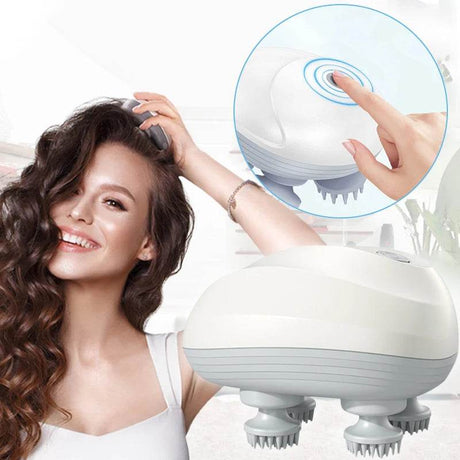 Electric Deep Scalp Massager With Silicone Heads - Sleep Galleria