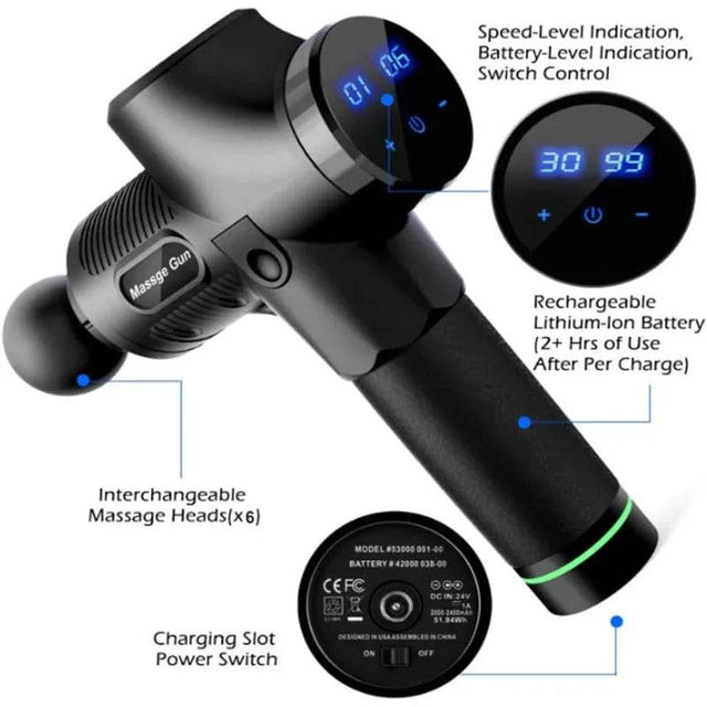 Handheld Deep Tissue Percussion Massage Gun - Omega Lifestyles