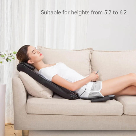 Shiatsu Heat Massage Cushion with Kneading Back Therapy Pad - Omega Lifestyles