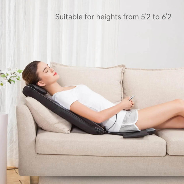 Shiatsu Heat Massage Cushion with Kneading Back Therapy Pad - Omega Lifestyles