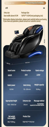 Yutori CloudWarm Zero Gravity Massage Chair - Omega Lifestyles