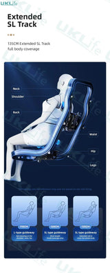 Yutori MistGlow Heat 4D SL-Track AI Voice Massage Chair - Omega Lifestyles