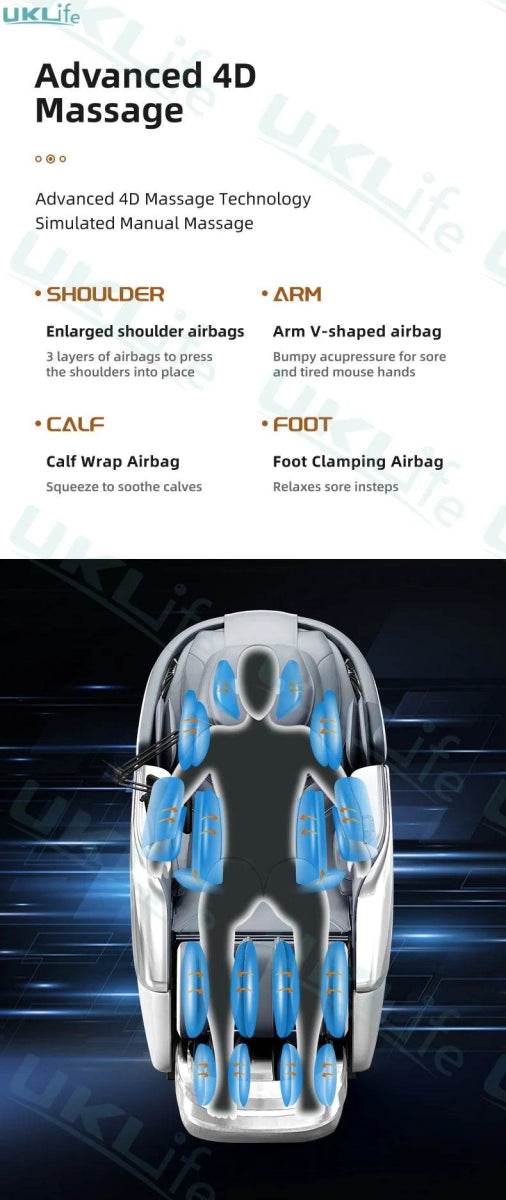 Yutori MistGlow Heat 4D SL-Track AI Voice Massage Chair - Omega Lifestyles