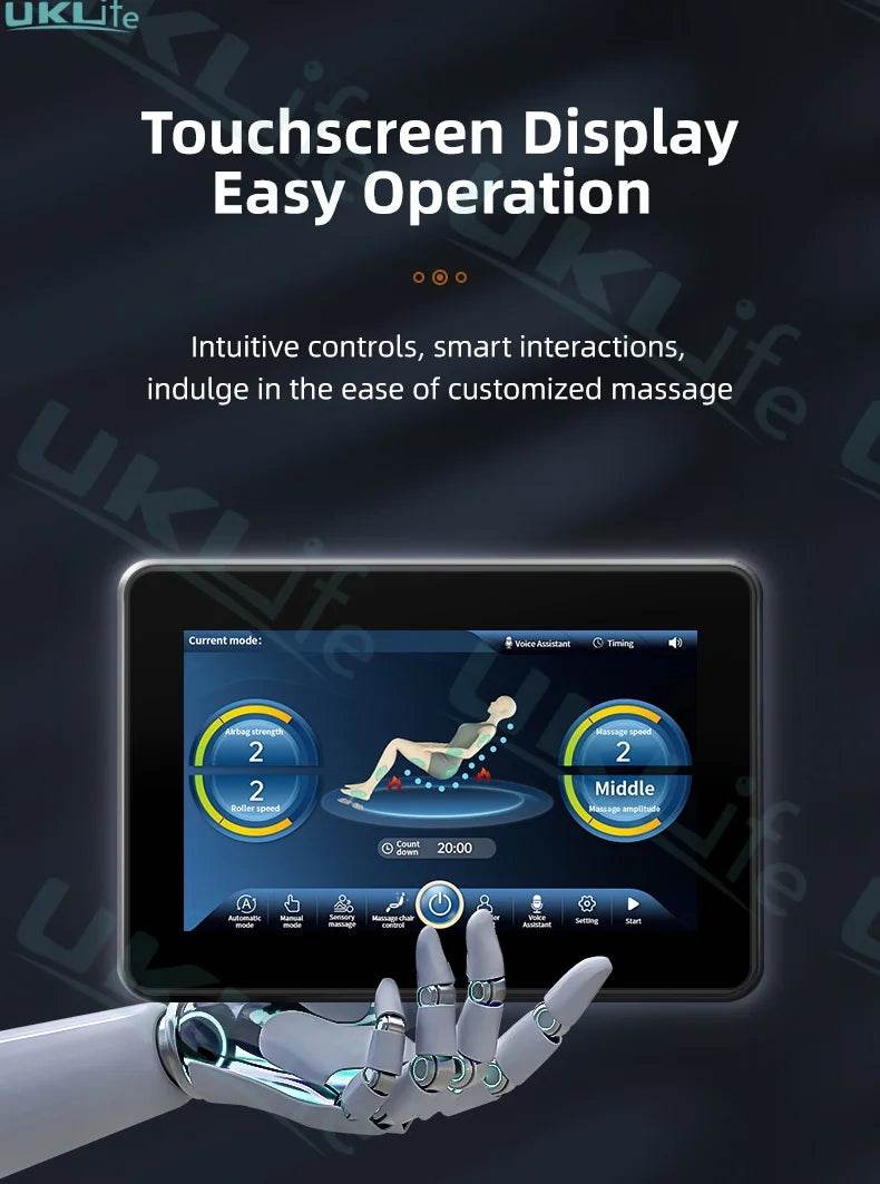 Yutori MistGlow Heat 4D SL-Track AI Voice Massage Chair - Omega Lifestyles