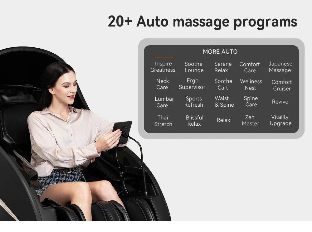 Yutori SerenePath 4D Full Body Massage Chair - Omega Lifestyles