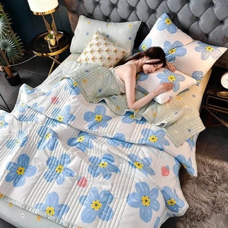Soft Quilted 3-Piece Polyester Summer Quilt Set - Sleep Galleria