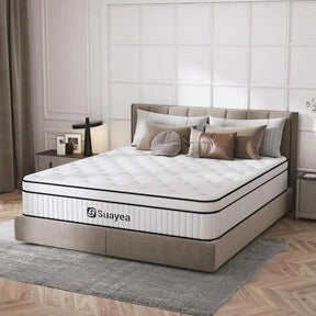 Medium 10-Inch Hybrid Pocket Spring Mattress - Omega Lifestyles