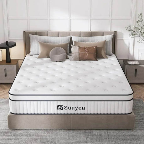 Medium 10-Inch Hybrid Pocket Spring Mattress - Omega Lifestyles