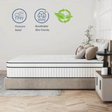 Medium 10-Inch Hybrid Pocket Spring Mattress - Omega Lifestyles