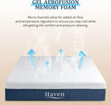 12-Inch Cooling Gel Memory Foam Mattress - Omega Lifestyles