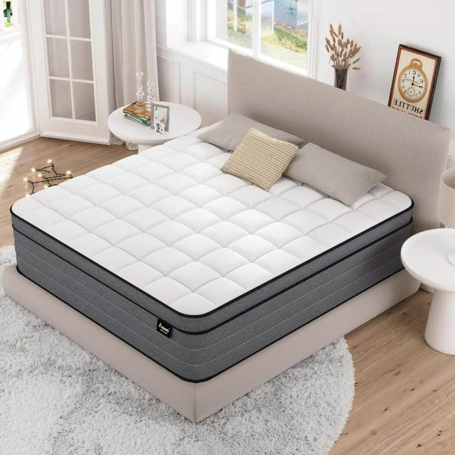 12-Inch Cooling Gel Memory Foam Mattress - Omega Lifestyles