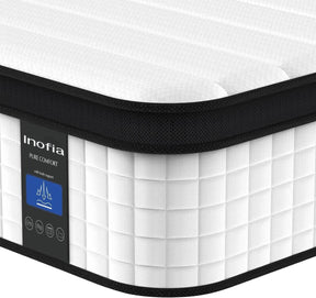 12-Inch Hybrid Cooling Innerspring Mattress - Omega Lifestyles