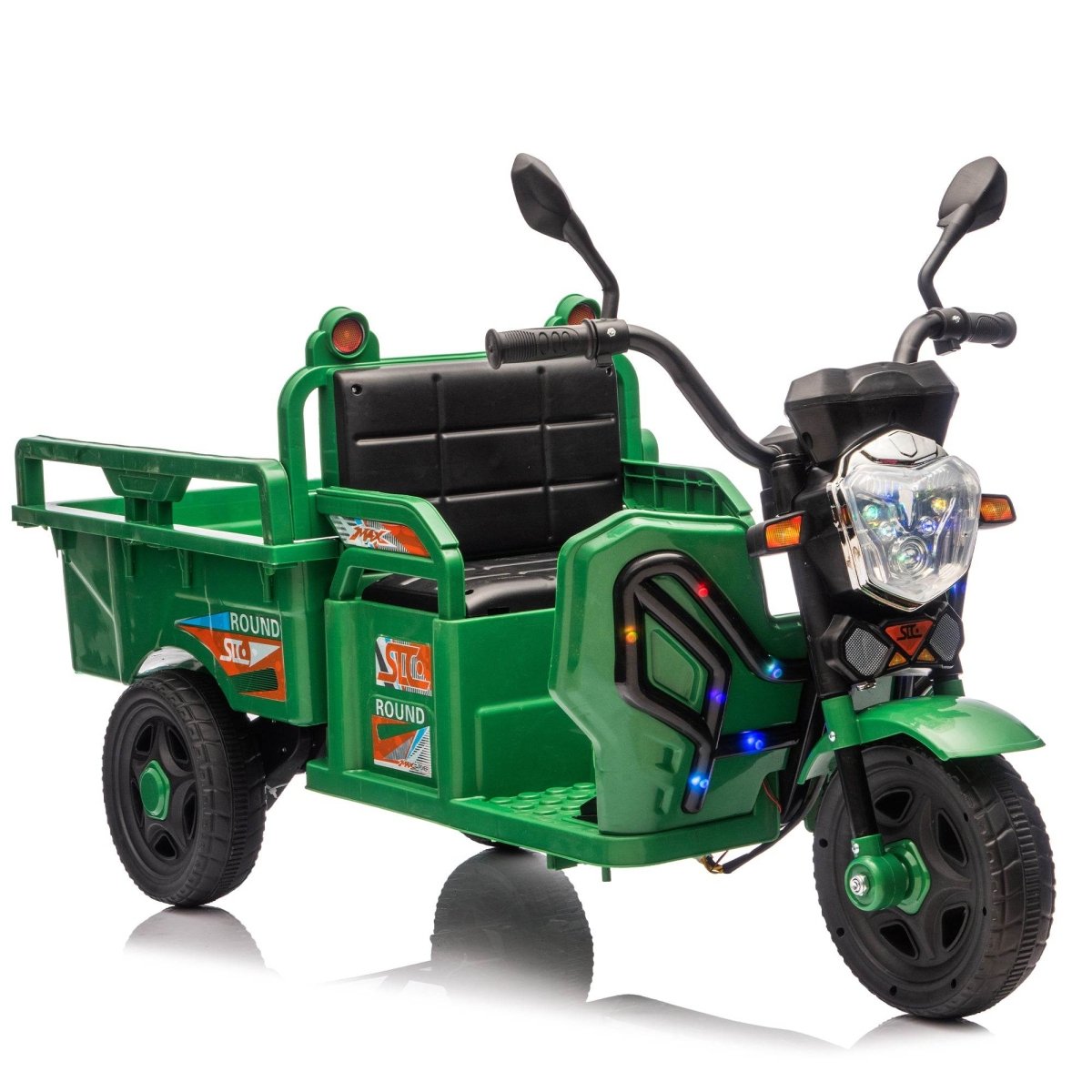 12V Kids Electric 3 - Wheel Ride - On Truck With LED Lights - Zenvia - Omega Lifestyles