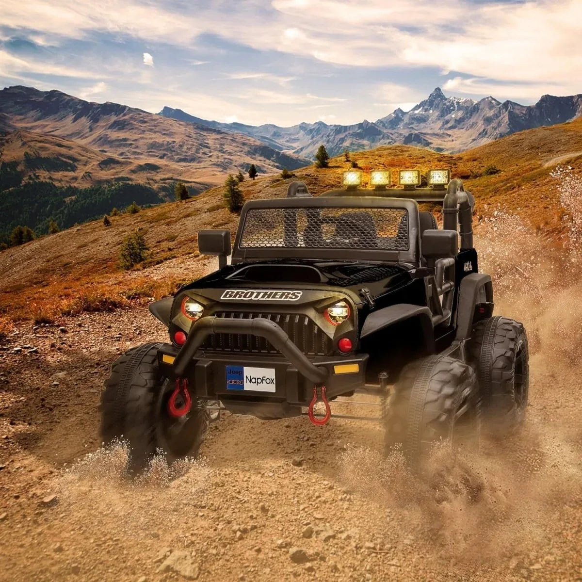 12V Remote Control 2-Seater Kids Electric Ride-On Car - Omega Lifestyles