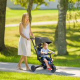 3-In-1 Adjustable Toddler Tricycle Push Bike With Canopy - Omega Lifestyles