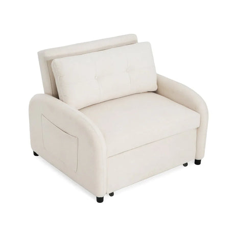 3-in-1 Convertible Cotton Linen Sleeper Sofa Bed - Omega Lifestyles