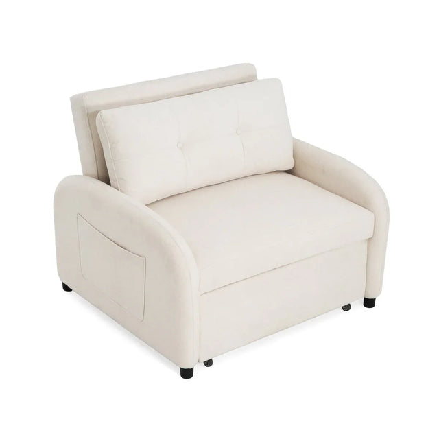 3-in-1 Convertible Cotton Linen Sleeper Sofa Bed - Omega Lifestyles