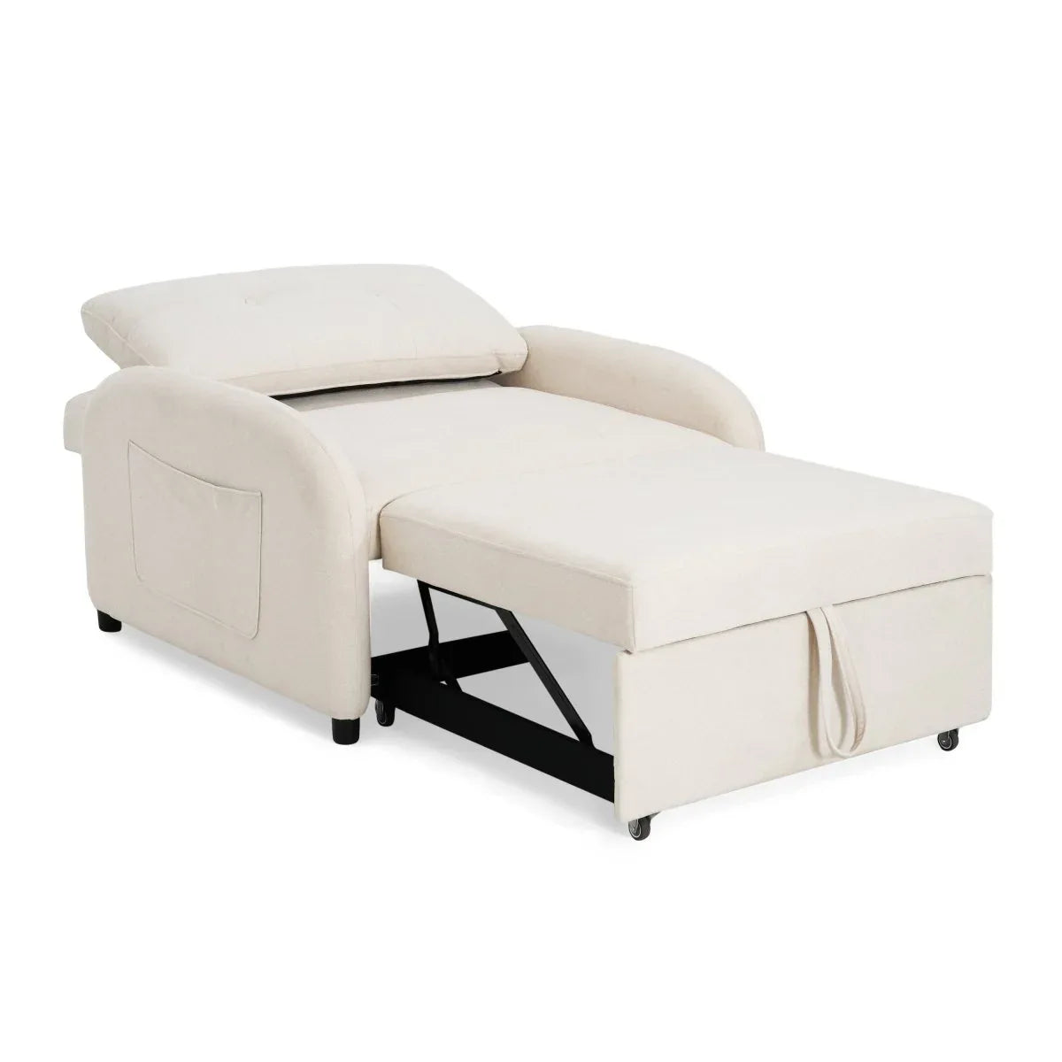 3-in-1 Convertible Cotton Linen Sleeper Sofa Bed - Omega Lifestyles