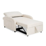 3-in-1 Convertible Cotton Linen Sleeper Sofa Bed - Omega Lifestyles