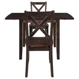 3-Piece Solid Wood Drop Leaf Breakfast Nook Dining Set - Omega Lifestyles