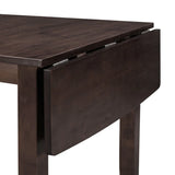 3-Piece Solid Wood Drop Leaf Breakfast Nook Dining Set - Omega Lifestyles