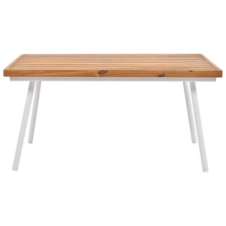 4 - Piece Boho Rope Patio Furniture Set With Acacia Table - Zenvia - Omega Lifestyles