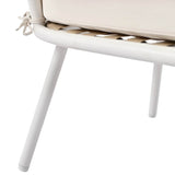 4 - Piece Boho Rope Patio Furniture Set With Acacia Table - Zenvia - Omega Lifestyles