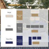 4 - Piece Boho Rope Patio Furniture Set With Acacia Table - Zenvia - Omega Lifestyles