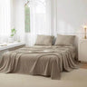 4-Piece Washed Cotton Sheet Set - Omega Lifestyles