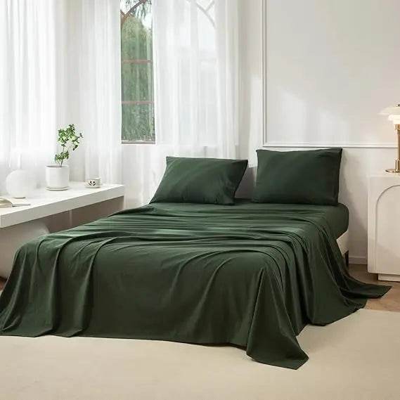 4-Piece Washed Cotton Sheet Set - Omega Lifestyles