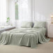 4-Piece Washed Cotton Sheet Set - Omega Lifestyles