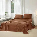 4-Piece Washed Cotton Sheet Set - Omega Lifestyles