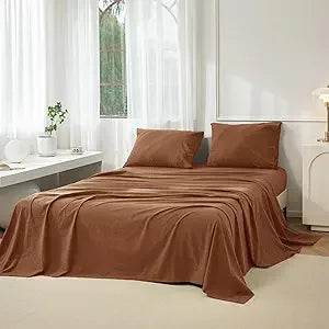 4-Piece Washed Cotton Sheet Set - Omega Lifestyles